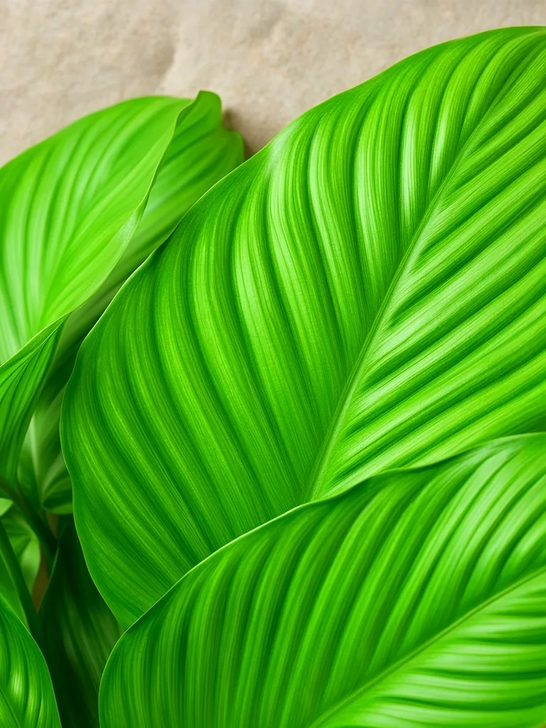 Raw botanical leaves